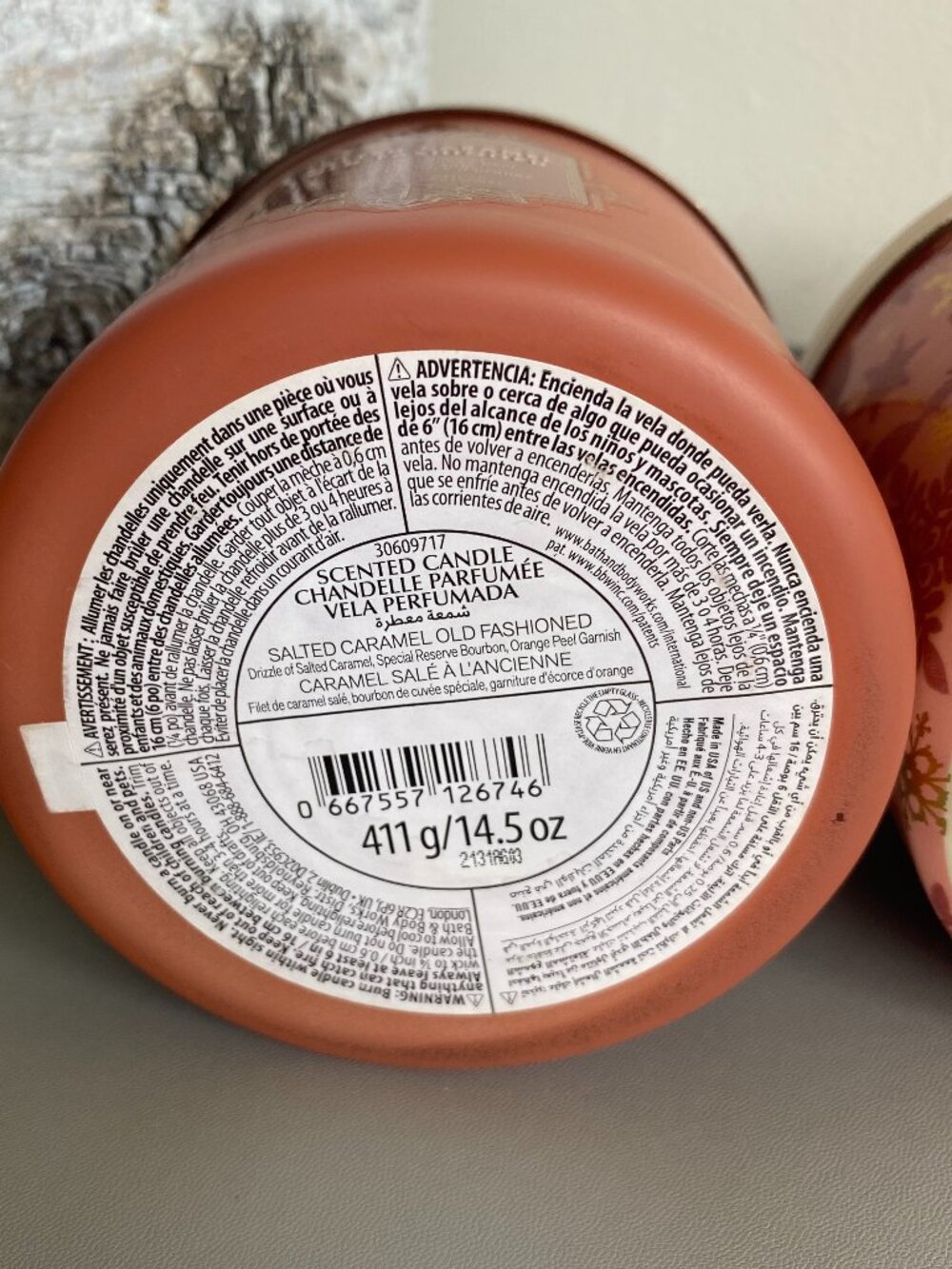 Bath & Body Works White Barn 3 Wick Candle Bundle Salted Caramel + Holiday - Picture 7 of 8